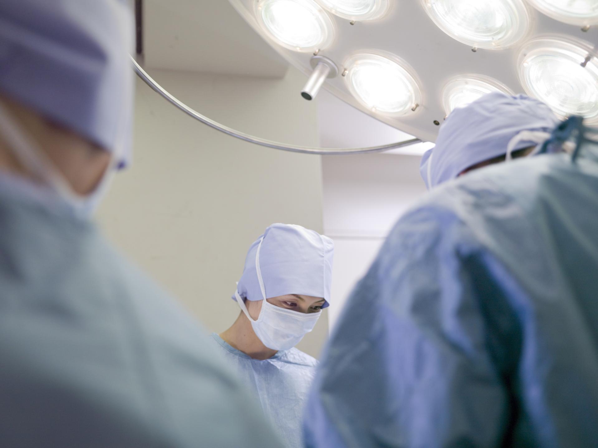 Group of surgeons