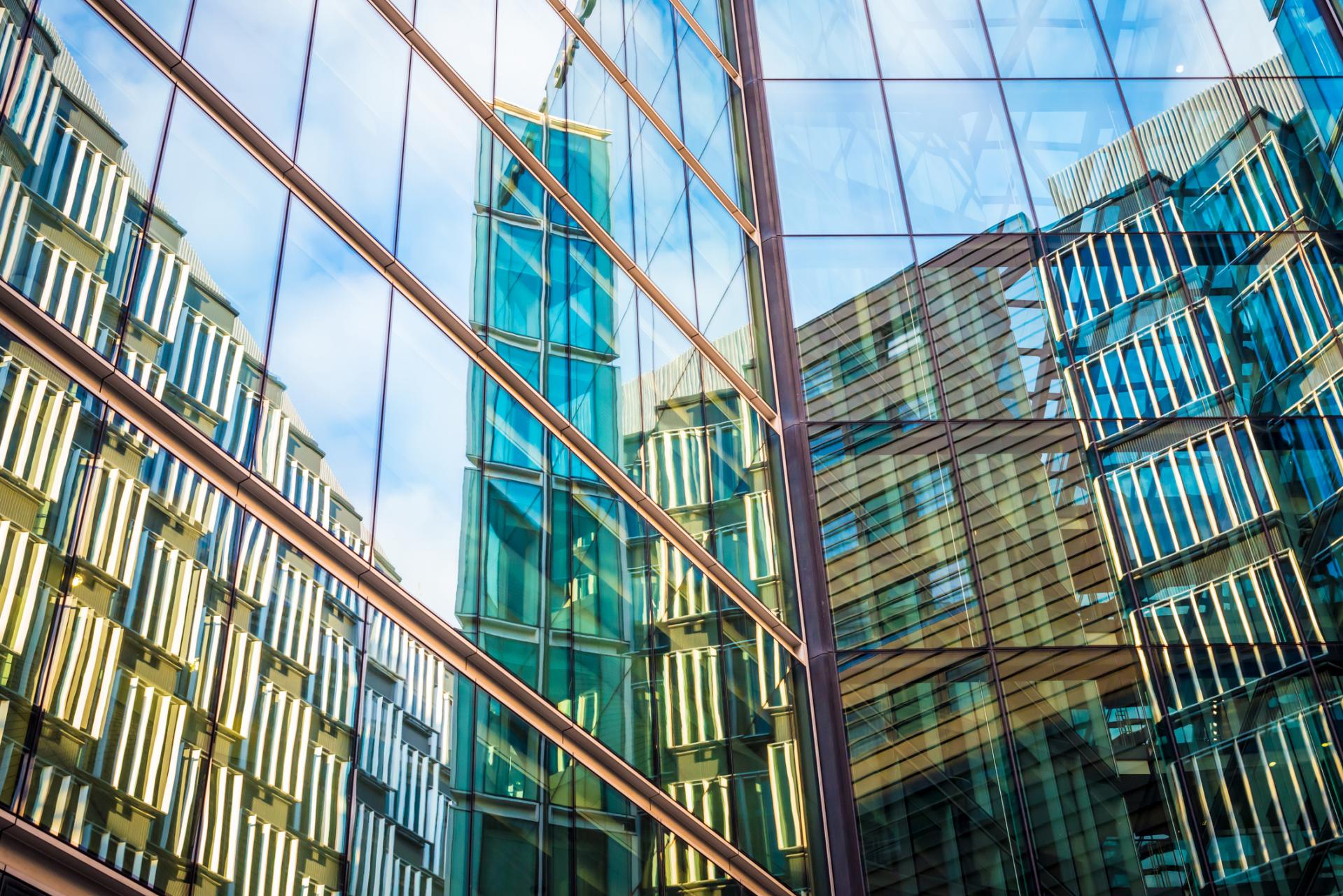 Sky scrapers in the city of London
