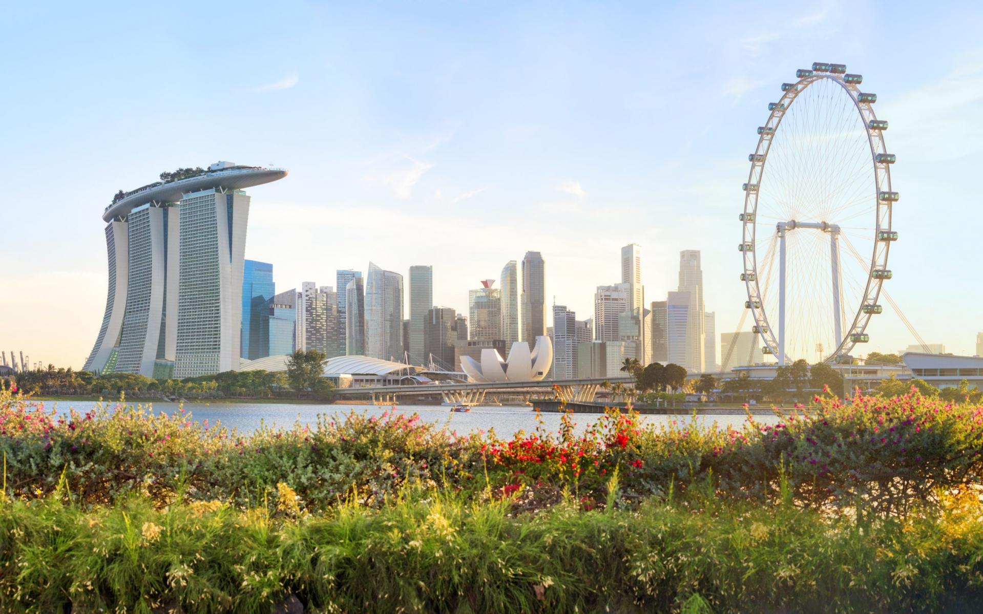 View of central Singapore