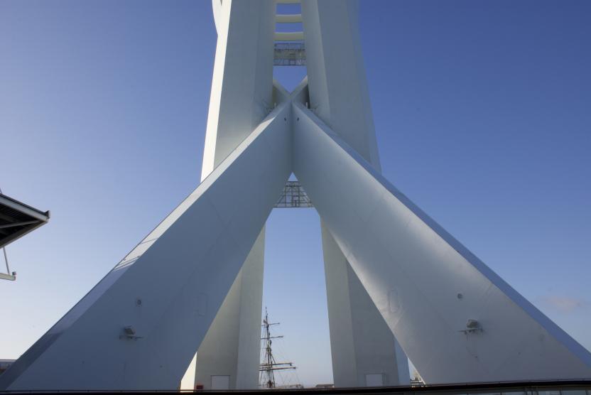 Abstract image of bridge
