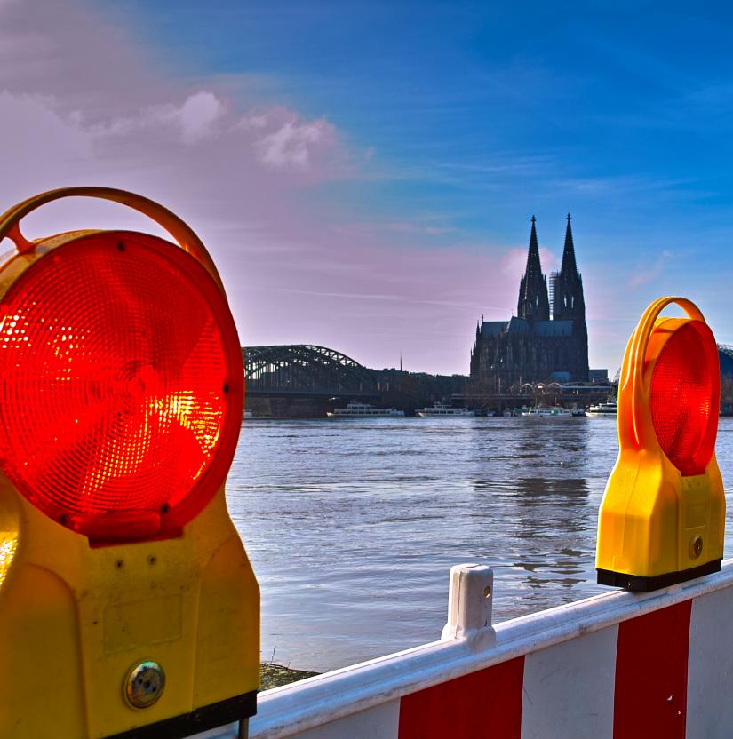 Cologne Germany flood image